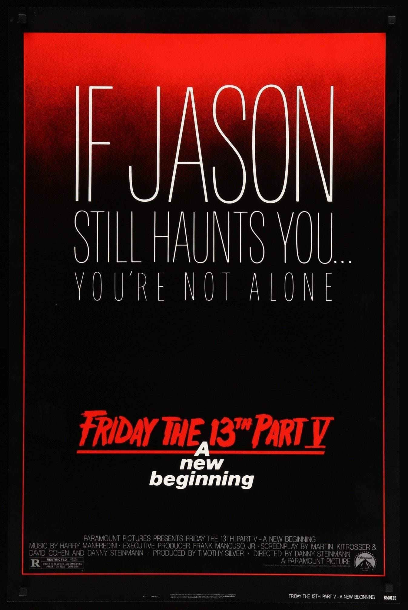 Friday the 13th: A New Beginning poster