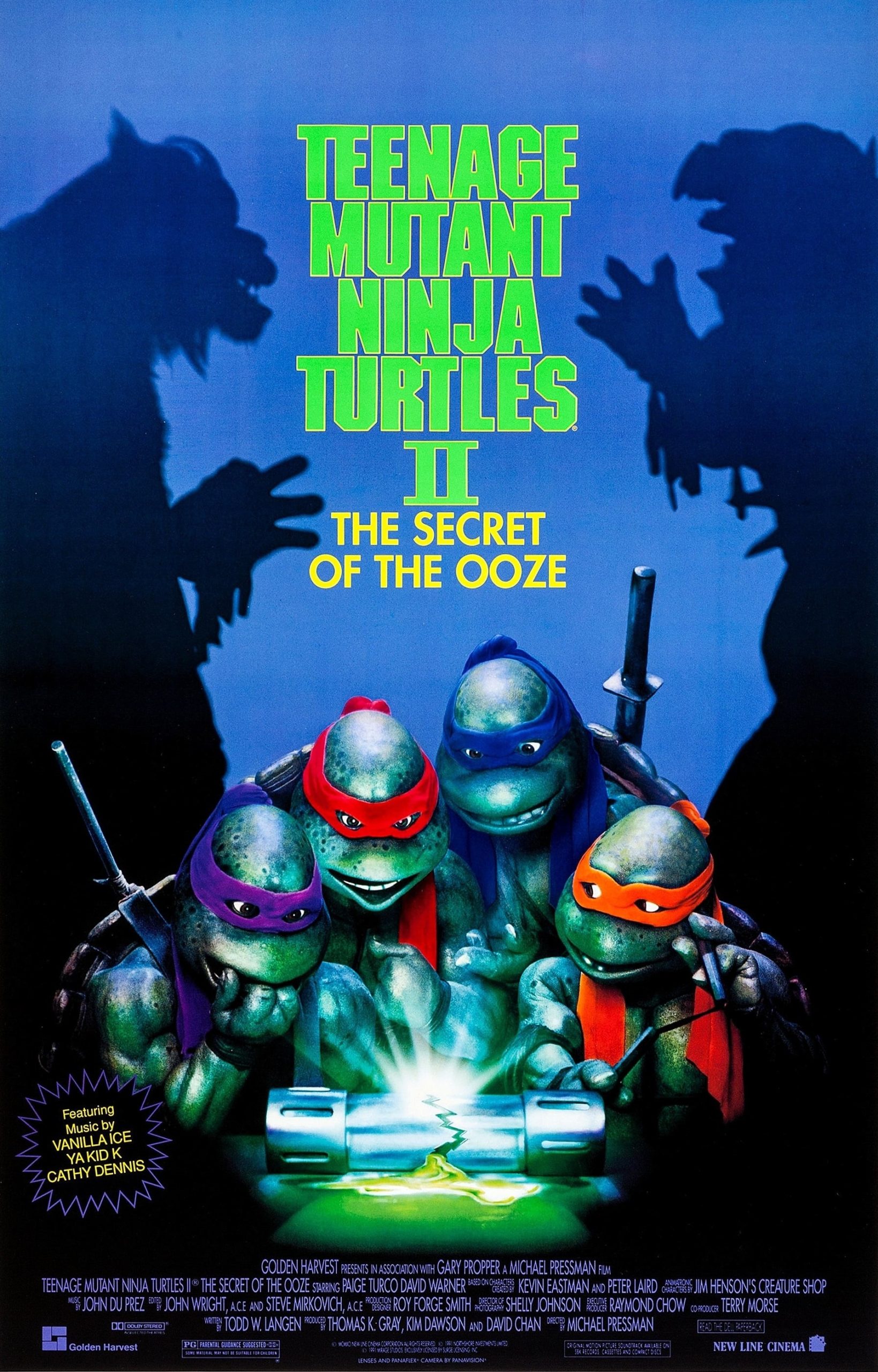 Teenage Mutant Ninja Turtles II: The Secret of the Ooze poster