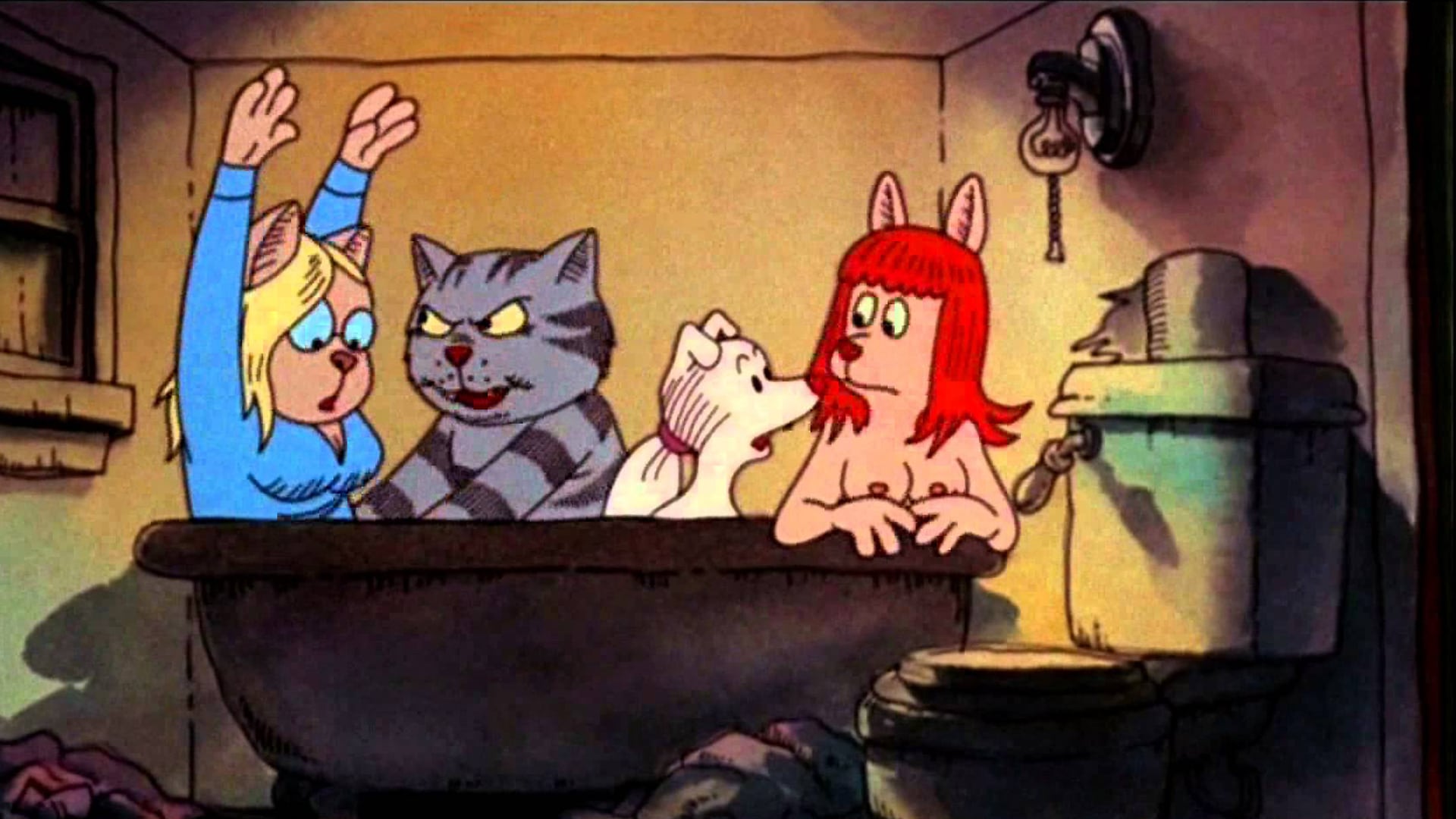 Fritz the Cat backdrop