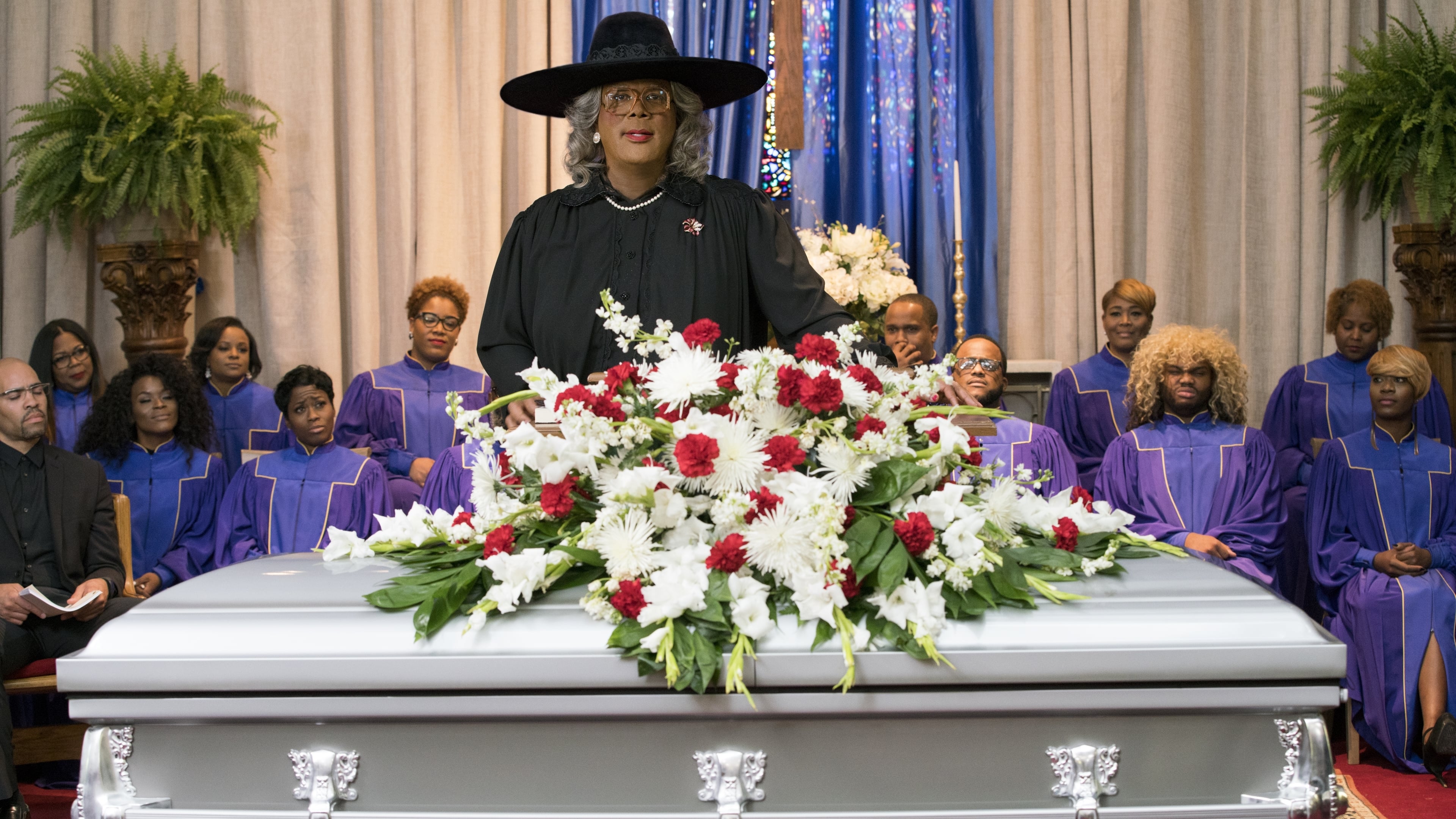 A Madea Family Funeral backdrop