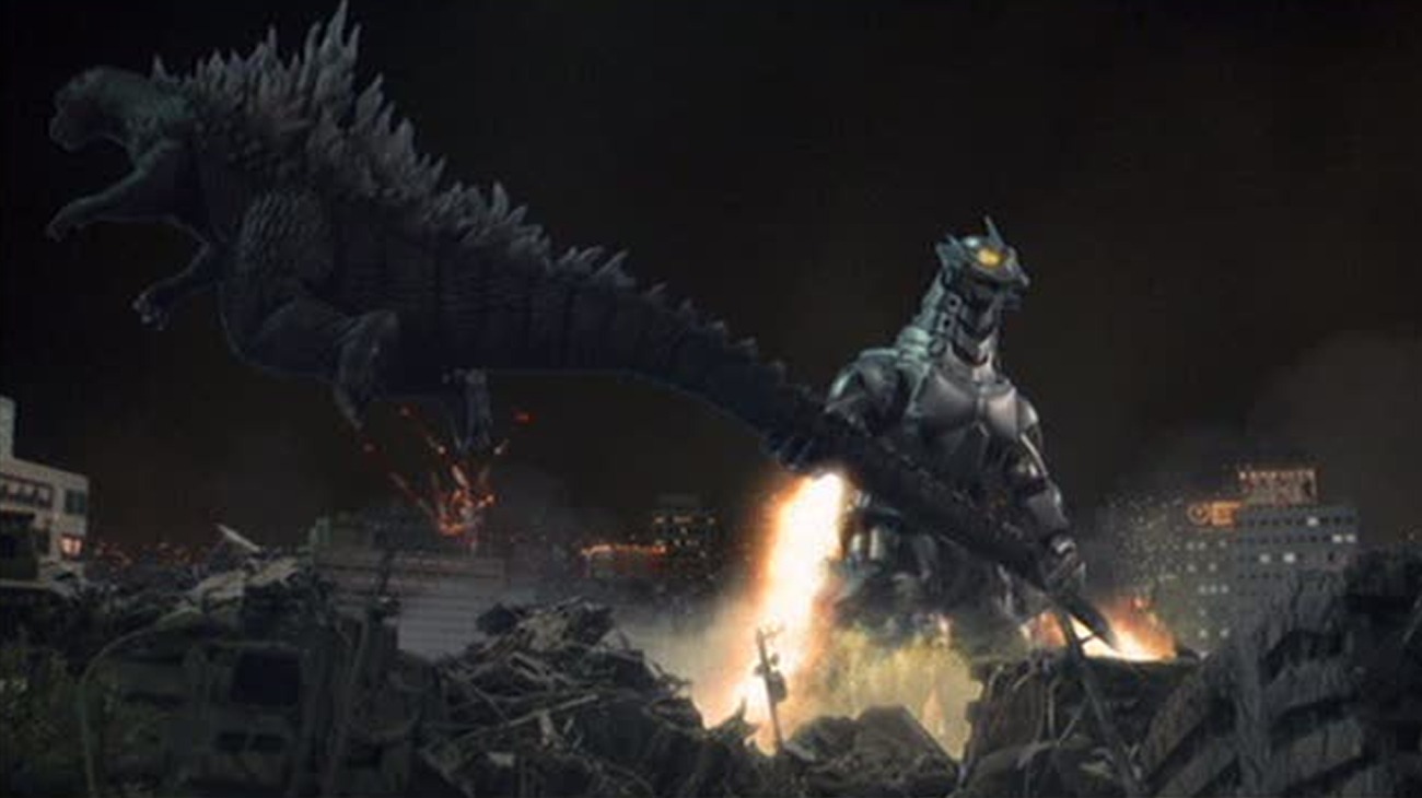 Godzilla Against Mechagodzilla backdrop