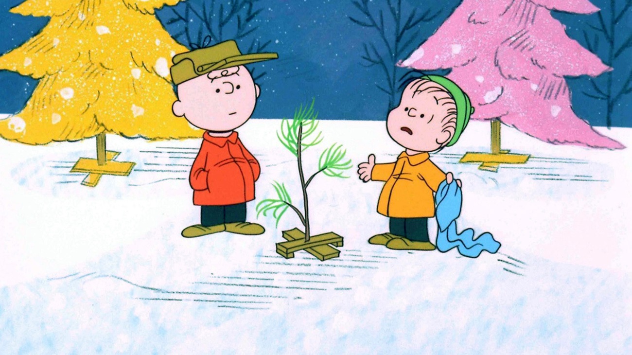 A Charlie Brown Christmas backdrop